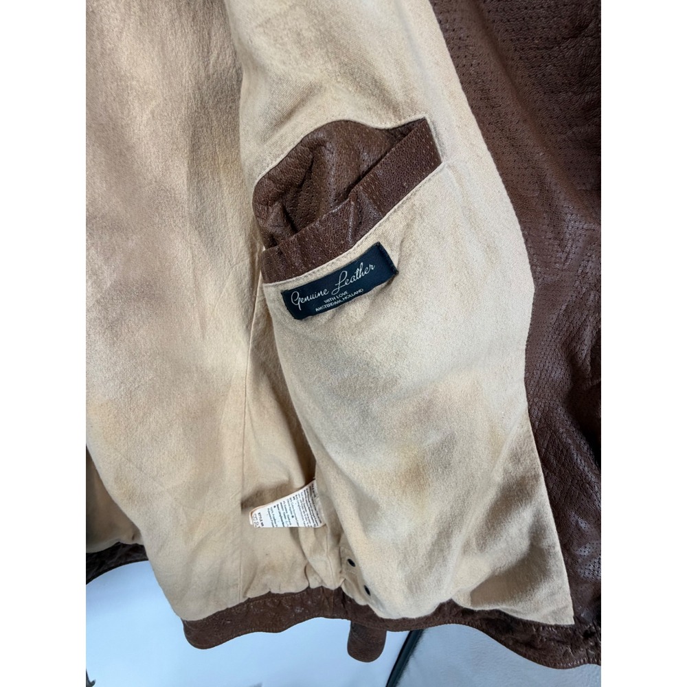 Scotch and Soda Goat Leather Jacket, Amsterdam Couture Exclusive Men's Size L - Picture 13 of 16